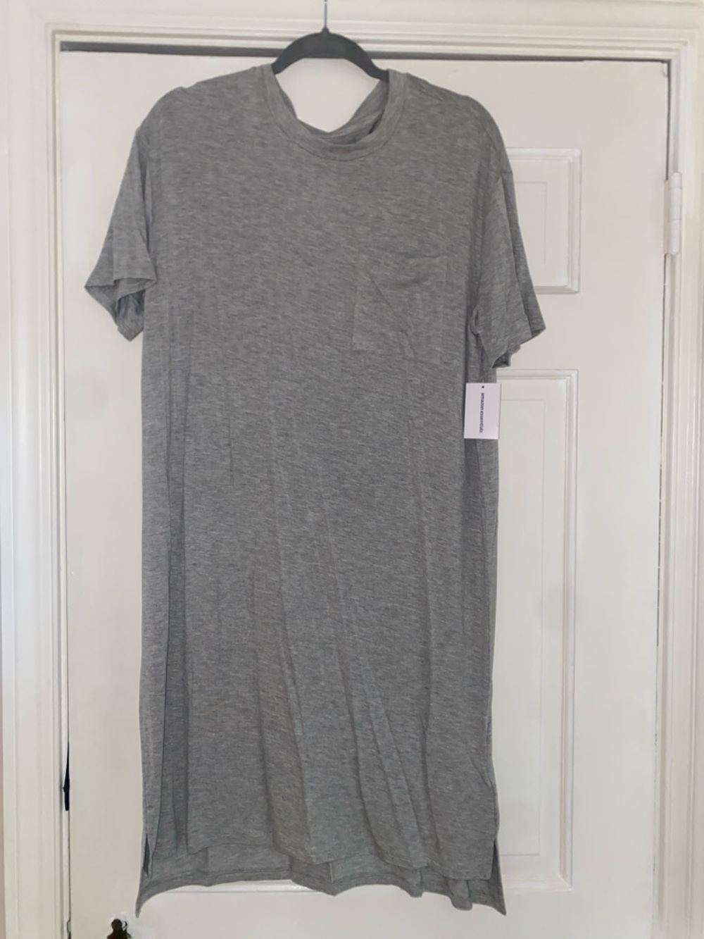 Amazon Essentials Light Gray Casual Tee Dress